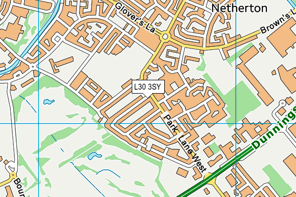 L30 3SY map - OS VectorMap District (Ordnance Survey)