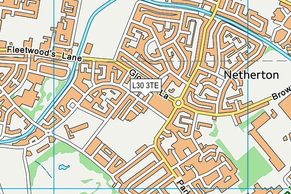 L30 3TE map - OS VectorMap District (Ordnance Survey)