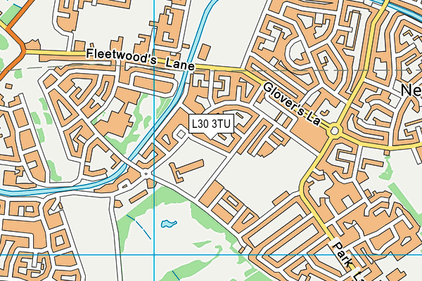 L30 3TU map - OS VectorMap District (Ordnance Survey)