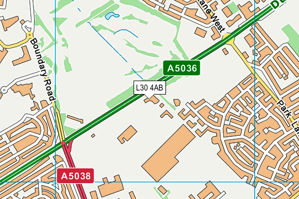 L30 4AB map - OS VectorMap District (Ordnance Survey)