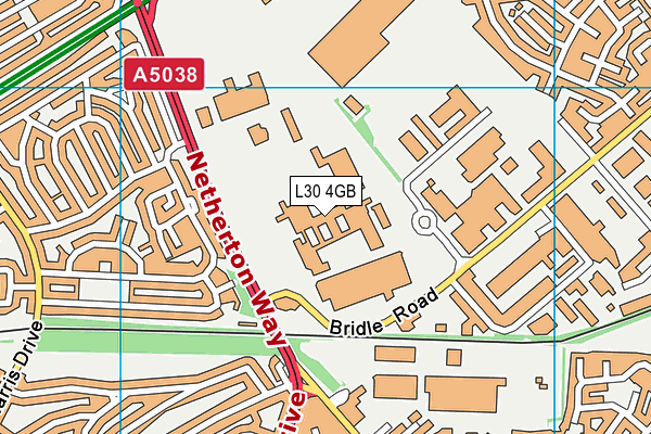 L30 4GB map - OS VectorMap District (Ordnance Survey)