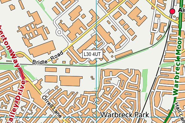 L30 4UT map - OS VectorMap District (Ordnance Survey)