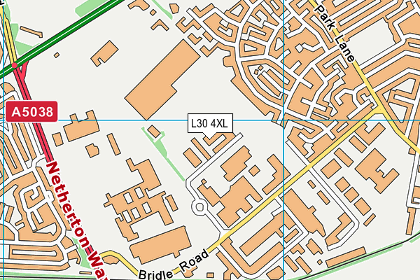 L30 4XL map - OS VectorMap District (Ordnance Survey)