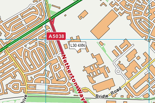 L30 4XN map - OS VectorMap District (Ordnance Survey)