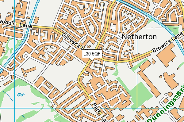 L30 5QF map - OS VectorMap District (Ordnance Survey)