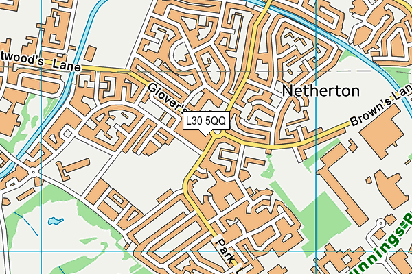 L30 5QQ map - OS VectorMap District (Ordnance Survey)
