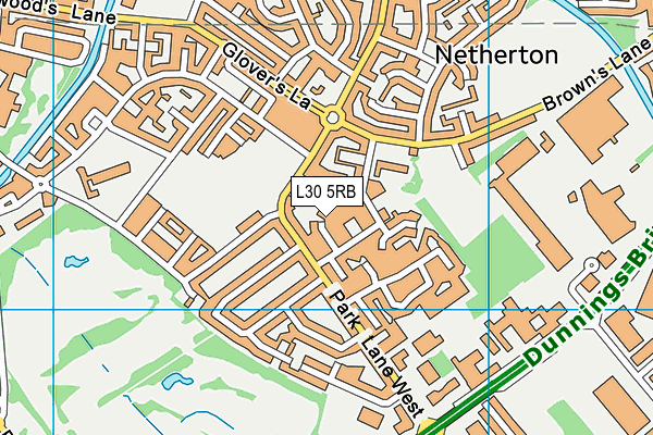 L30 5RB map - OS VectorMap District (Ordnance Survey)