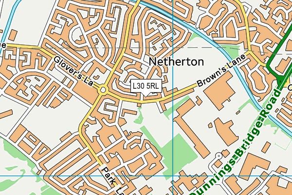 L30 5RL map - OS VectorMap District (Ordnance Survey)
