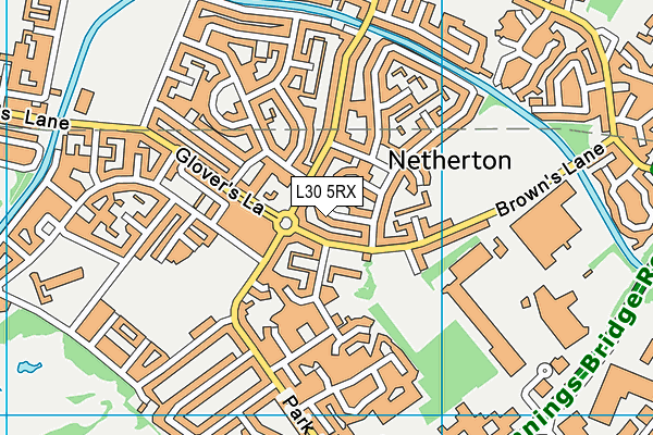 L30 5RX map - OS VectorMap District (Ordnance Survey)