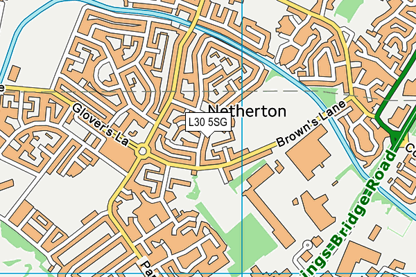 L30 5SG map - OS VectorMap District (Ordnance Survey)