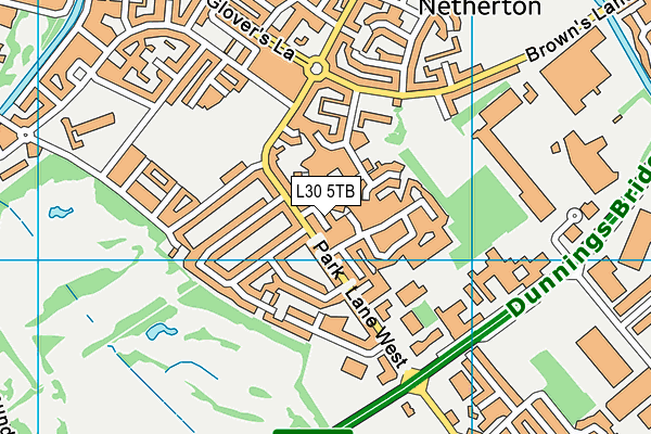 L30 5TB map - OS VectorMap District (Ordnance Survey)