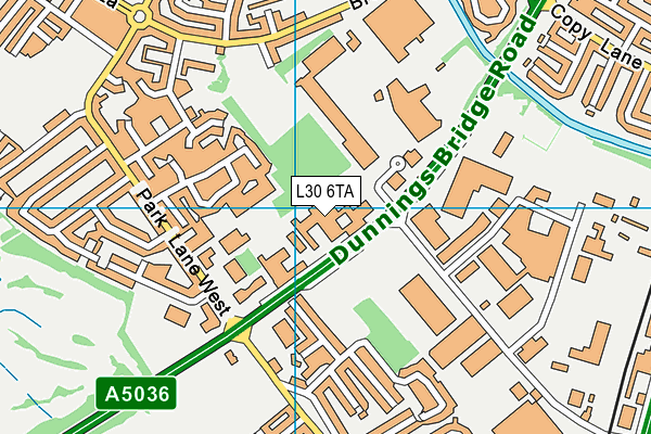 L30 6TA map - OS VectorMap District (Ordnance Survey)