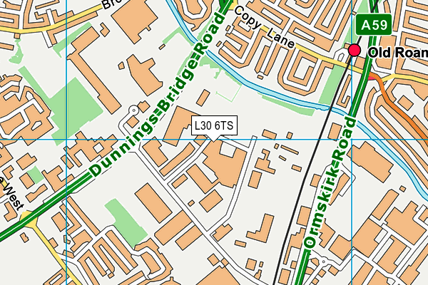 L30 6TS map - OS VectorMap District (Ordnance Survey)