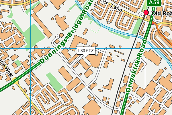 L30 6TZ map - OS VectorMap District (Ordnance Survey)