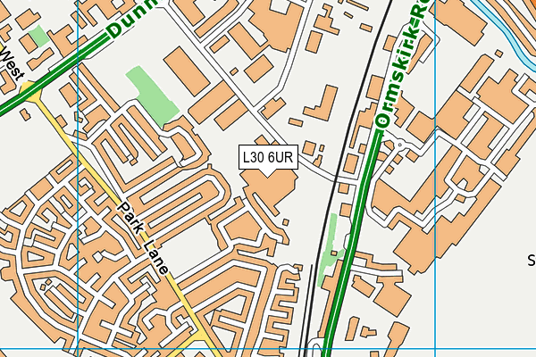 L30 6UR map - OS VectorMap District (Ordnance Survey)