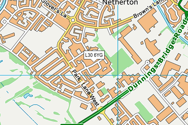 L30 6YG map - OS VectorMap District (Ordnance Survey)