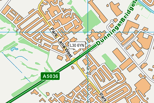 L30 6YN map - OS VectorMap District (Ordnance Survey)