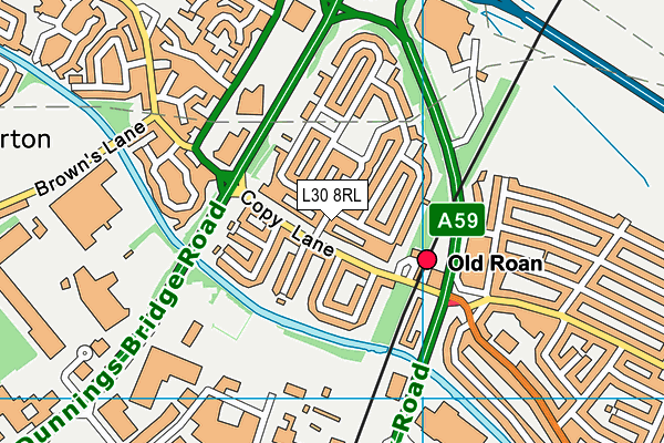 L30 8RL map - OS VectorMap District (Ordnance Survey)
