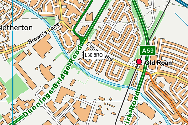 L30 8RQ map - OS VectorMap District (Ordnance Survey)