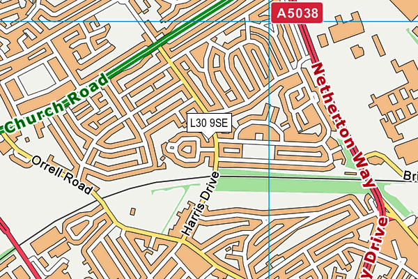 L30 9SE map - OS VectorMap District (Ordnance Survey)