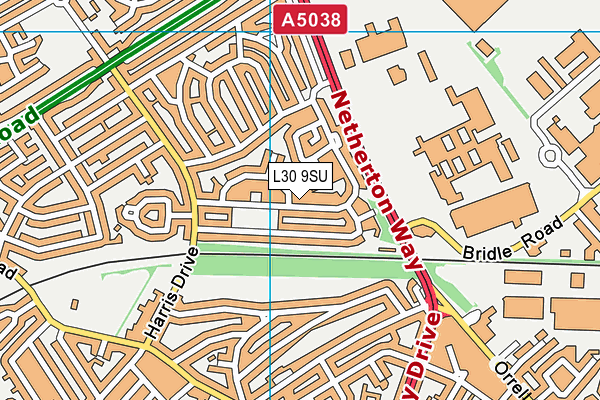 L30 9SU map - OS VectorMap District (Ordnance Survey)