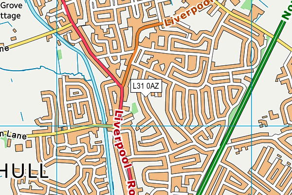 L31 0AZ map - OS VectorMap District (Ordnance Survey)