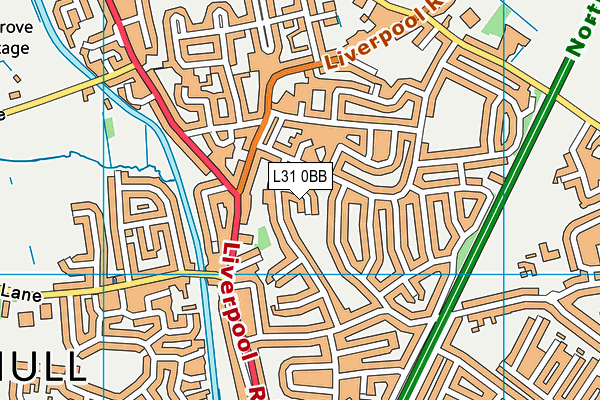 L31 0BB map - OS VectorMap District (Ordnance Survey)
