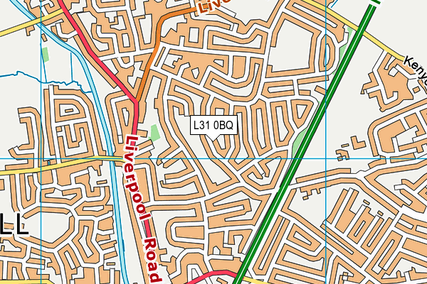 L31 0BQ map - OS VectorMap District (Ordnance Survey)