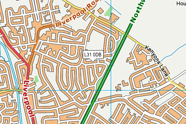 L31 0DB map - OS VectorMap District (Ordnance Survey)