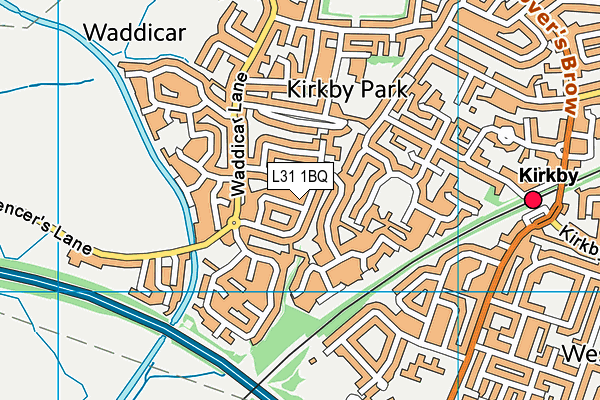 L31 1BQ map - OS VectorMap District (Ordnance Survey)