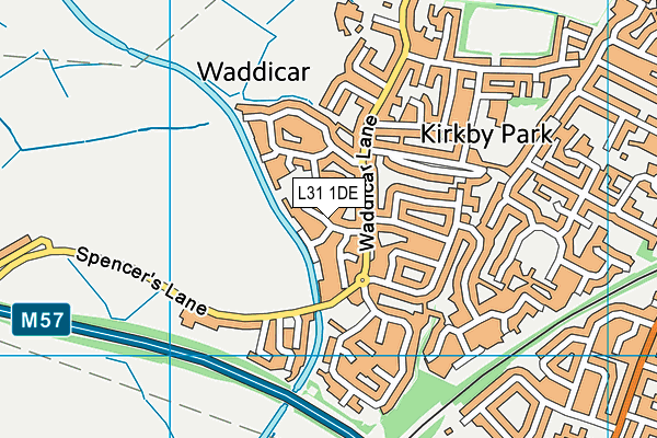 L31 1DE map - OS VectorMap District (Ordnance Survey)