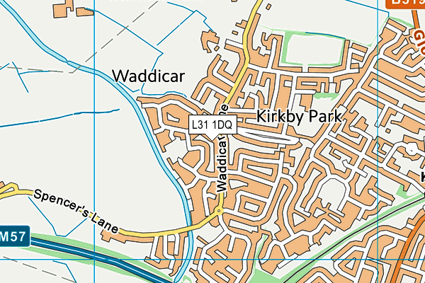 L31 1DQ map - OS VectorMap District (Ordnance Survey)
