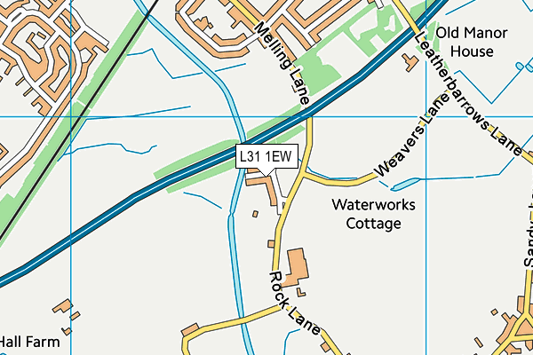 L31 1EW map - OS VectorMap District (Ordnance Survey)