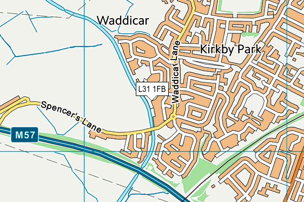 L31 1FB map - OS VectorMap District (Ordnance Survey)