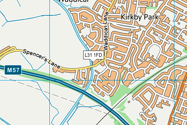 L31 1FD map - OS VectorMap District (Ordnance Survey)