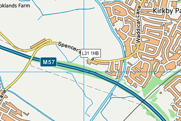 L31 1HB map - OS VectorMap District (Ordnance Survey)