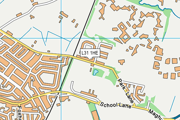 L31 1HE map - OS VectorMap District (Ordnance Survey)