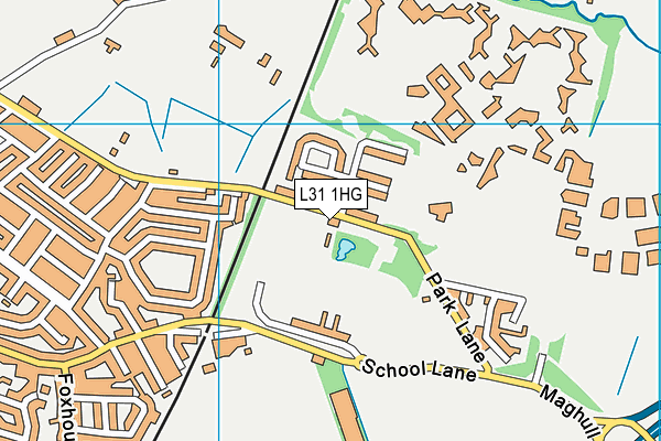 L31 1HG map - OS VectorMap District (Ordnance Survey)