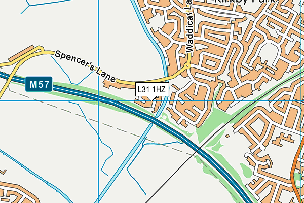 L31 1HZ map - OS VectorMap District (Ordnance Survey)