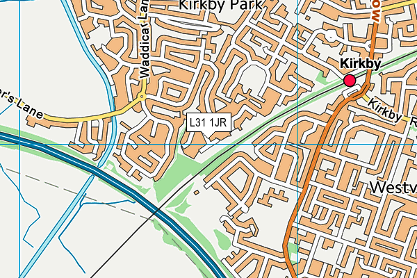 L31 1JR map - OS VectorMap District (Ordnance Survey)