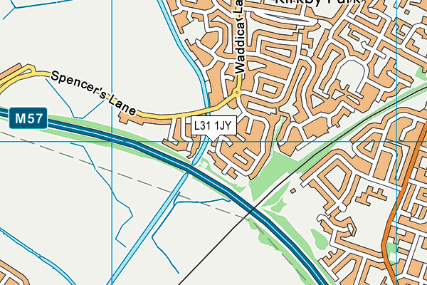 L31 1JY map - OS VectorMap District (Ordnance Survey)