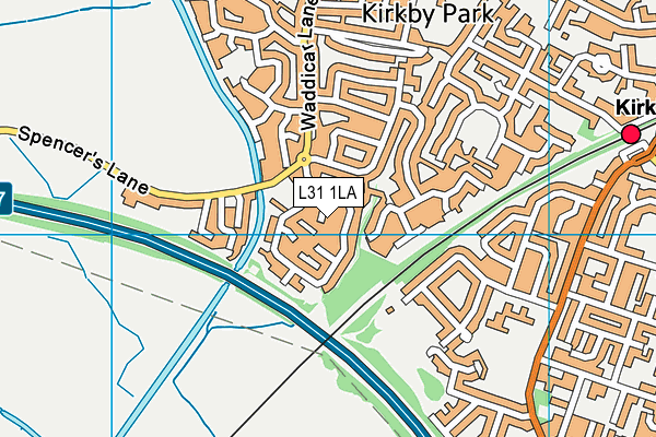 L31 1LA map - OS VectorMap District (Ordnance Survey)