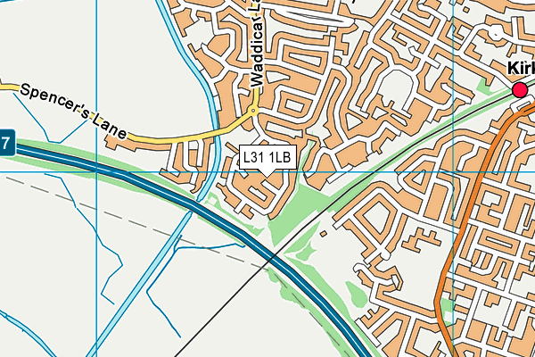 L31 1LB map - OS VectorMap District (Ordnance Survey)