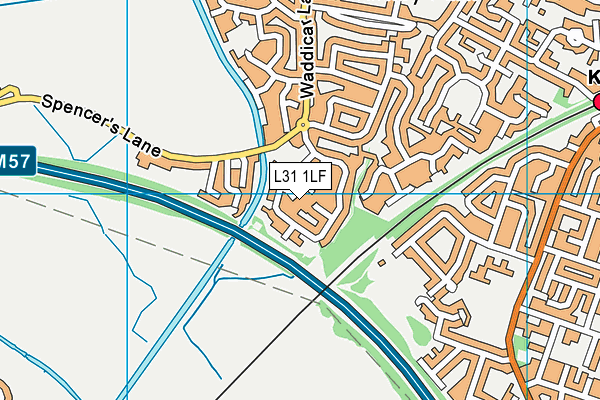 L31 1LF map - OS VectorMap District (Ordnance Survey)