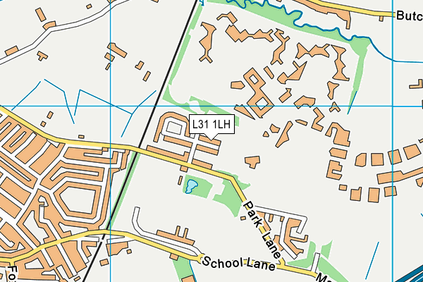 L31 1LH map - OS VectorMap District (Ordnance Survey)