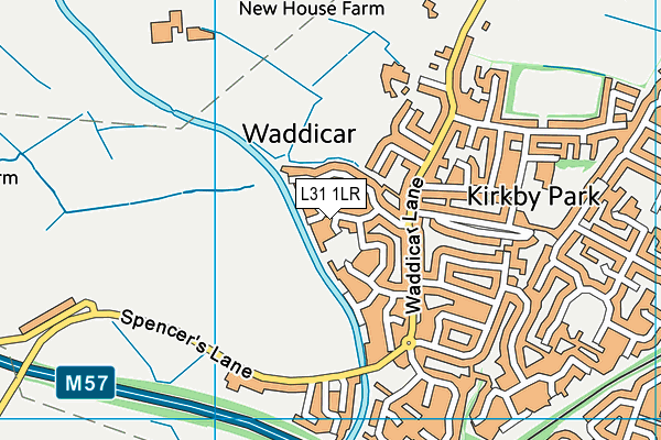 L31 1LR map - OS VectorMap District (Ordnance Survey)