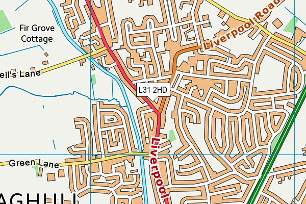 L31 2HD map - OS VectorMap District (Ordnance Survey)