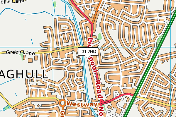 L31 2HQ map - OS VectorMap District (Ordnance Survey)