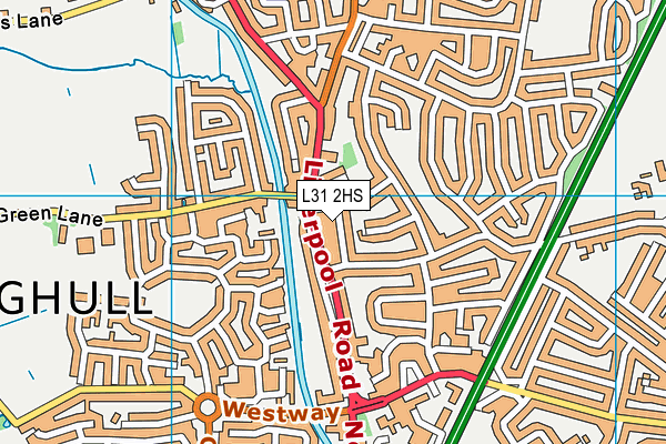 L31 2HS map - OS VectorMap District (Ordnance Survey)