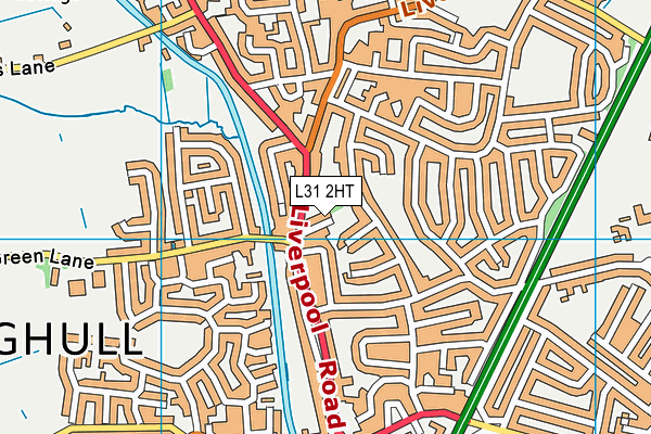 L31 2HT map - OS VectorMap District (Ordnance Survey)